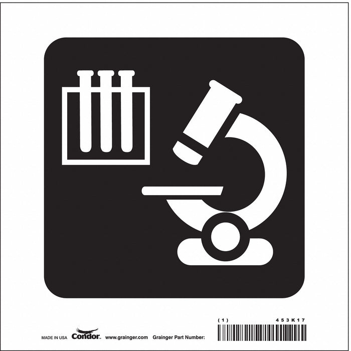 Safety Sign 8 in x 8 in Vinyl