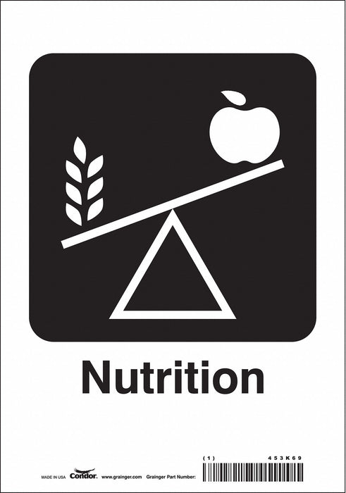 Safety Sign 10 in x 7 in Vinyl