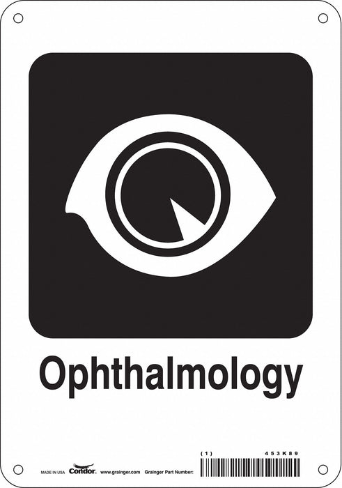 Safety Sign 10 in x 7 in Polyethylene