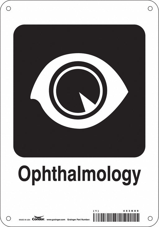 Safety Sign 10 in x 7 in Polyethylene