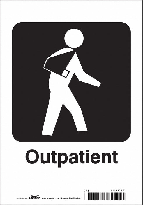 Safety Sign 10 in x 7 in Vinyl
