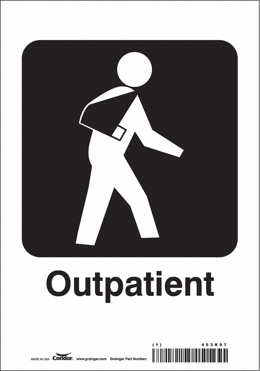 Safety Sign 10 in x 7 in Vinyl