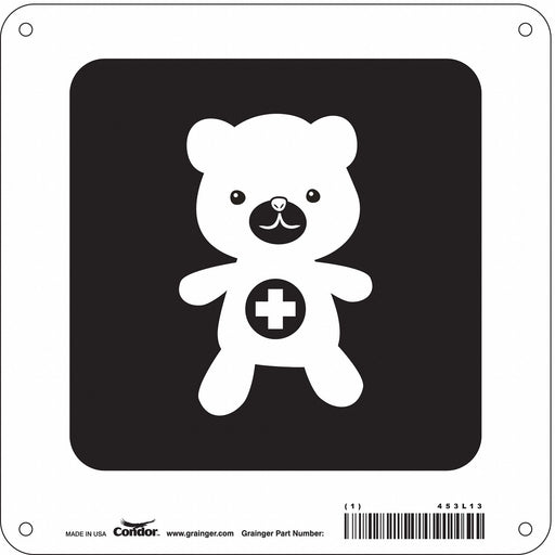 Safety Sign 8 in x 8 in Aluminum