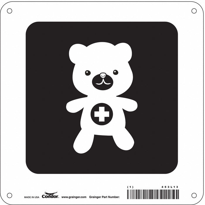Safety Sign 8 in x 8 in Aluminum