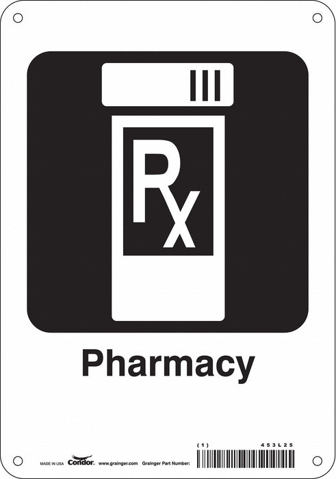 Safety Sign 10 in x 7 in Polyethylene