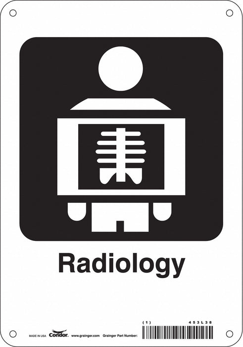 Safety Sign 10 in x 7 in Aluminum