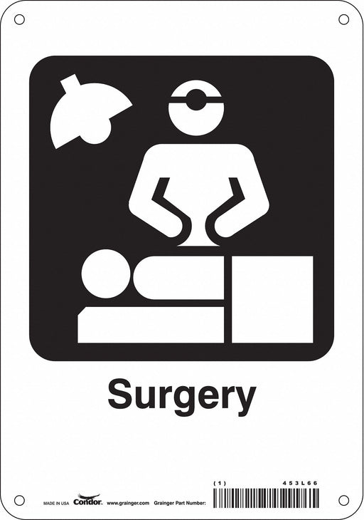 Safety Sign 10 in x 7 in Aluminum