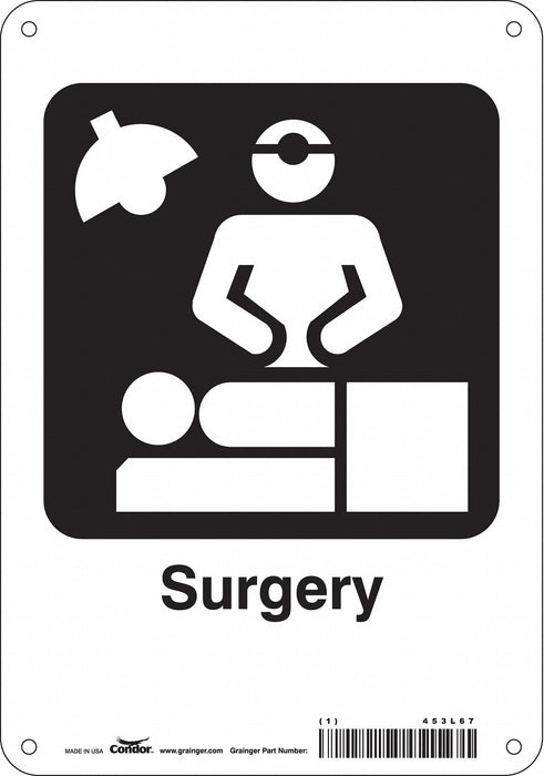 Safety Sign 10 in x 7 in Polyethylene