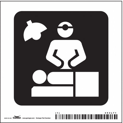 Safety Sign 4 in x 4 in Vinyl