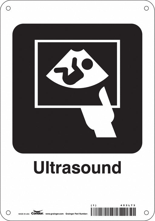 Safety Sign 10 in x 7 in Aluminum