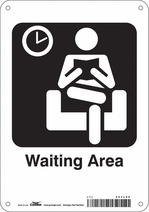 J9778 Safety Sign 10 in x 7 in Aluminum