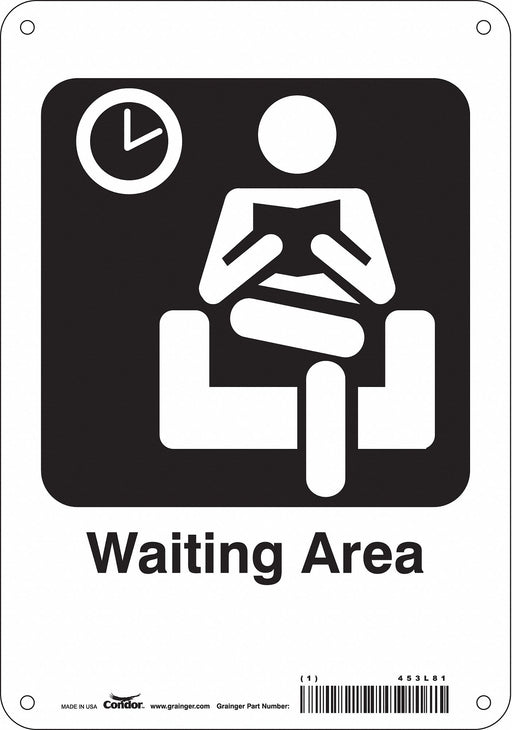J9778 Safety Sign 10 in x 7 in Polyethylene