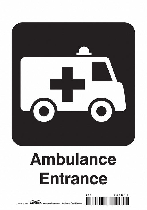 Safety Sign 10 inx7 in Vinyl