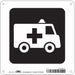 Hospital Sign 8 in x 8 in Aluminum