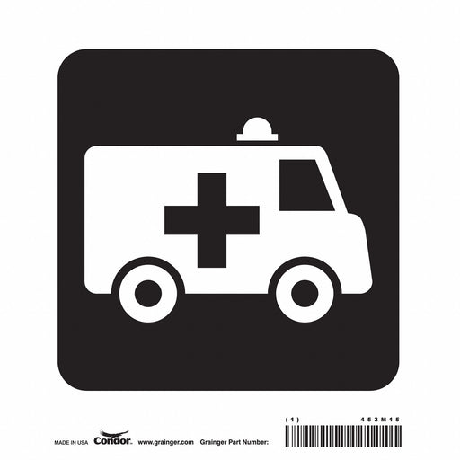 Safety Sign 8 inx8 in Vinyl