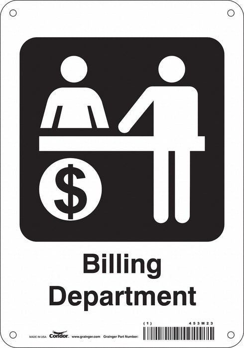 Safety Sign 10 in x 7 in Aluminum