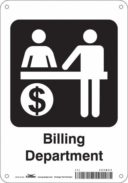 Safety Sign 10 in x 7 in Aluminum