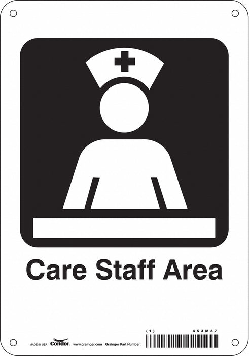 Safety Sign 10 in x 7 in Aluminum