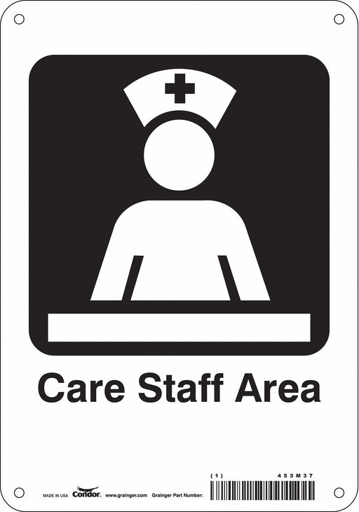 Safety Sign 10 in x 7 in Aluminum