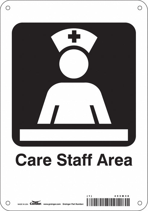 Safety Sign 10 in x 7 in Polyethylene