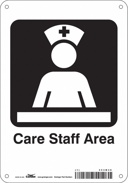 Safety Sign 10 in x 7 in Polyethylene