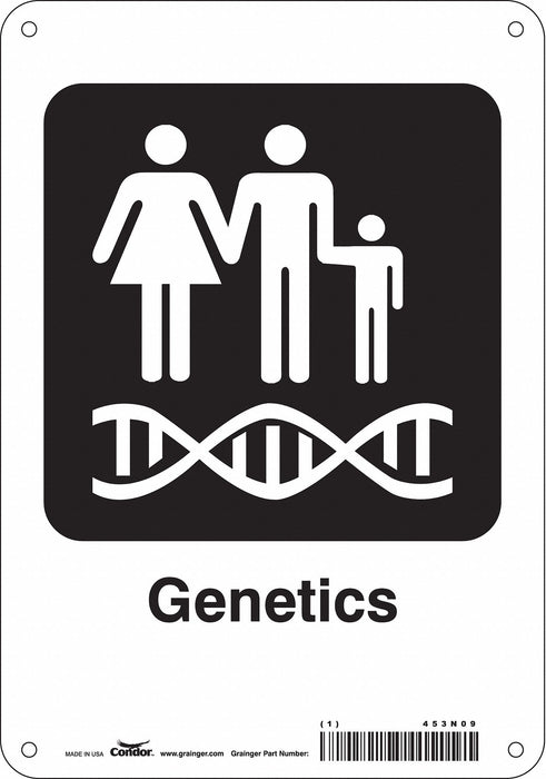 Safety Sign 10 in x 7 in Polyethylene
