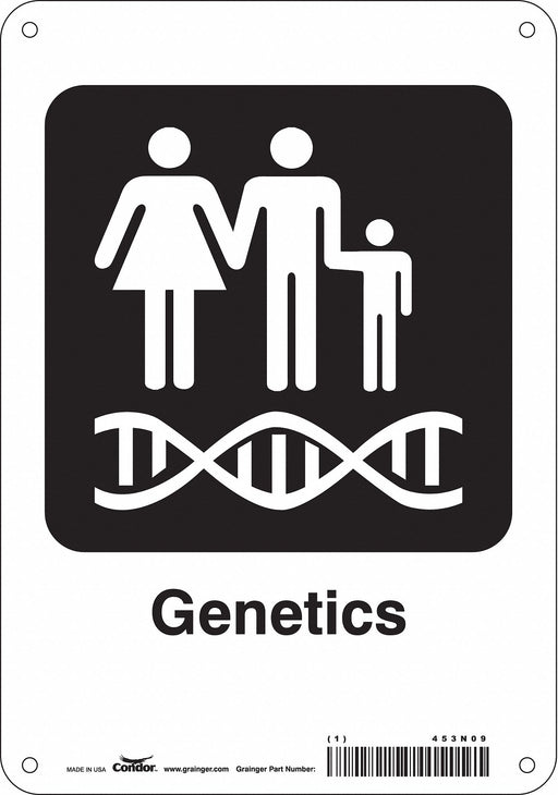 Safety Sign 10 in x 7 in Polyethylene