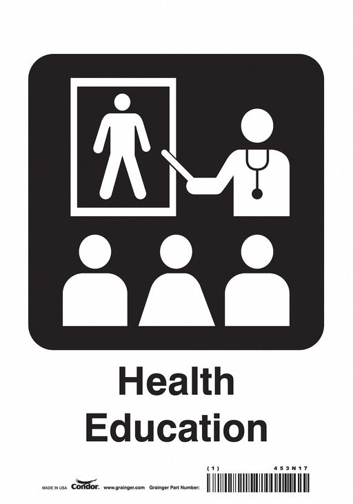 Safety Sign 10 in x 7 in Vinyl