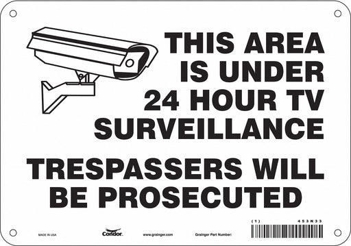 Safety Sign 7 in x 10 in Polyethylene