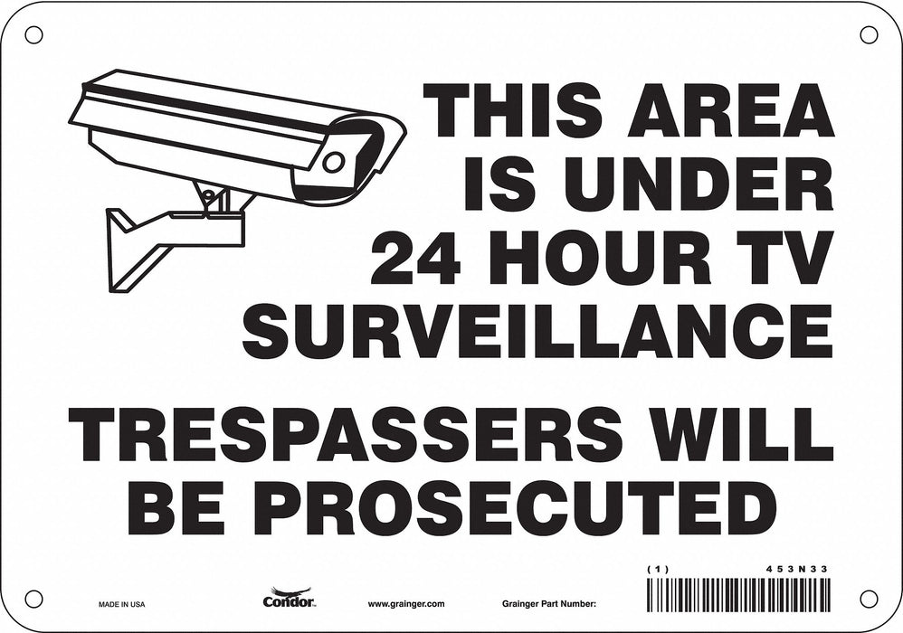 Safety Sign 7 in x 10 in Polyethylene