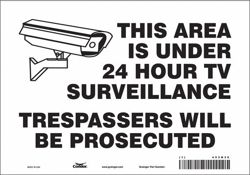 Safety Sign 7 in x 10 in Vinyl
