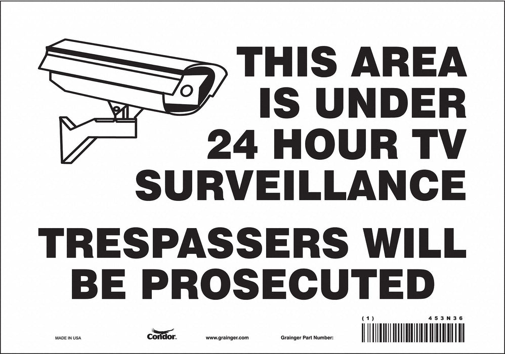 Safety Sign 7 in x 10 in Vinyl