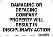 Safety Sign 7 in x 10 in Polyethylene