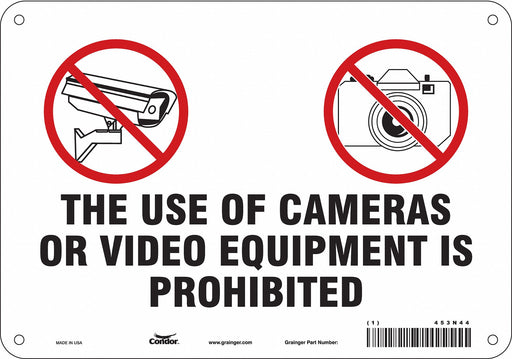Safety Sign 7 in x 10 in Aluminum