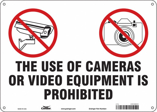 Safety Sign 10 in x 14 in Aluminum