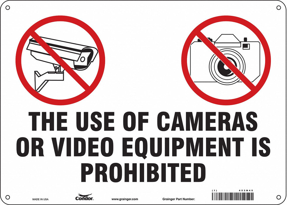 Safety Sign 10 in x 14 in Aluminum