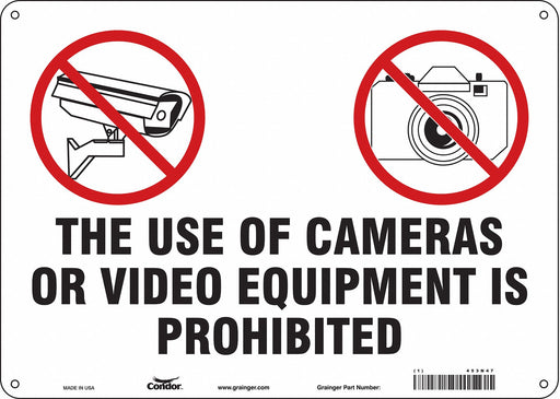 Safety Sign 10 in x 14 in Polyethylene