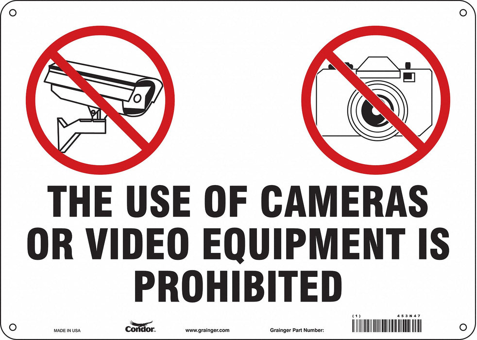Safety Sign 10 in x 14 in Polyethylene