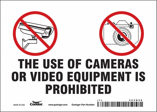 Safety Sign 5 in x 7 in Vinyl