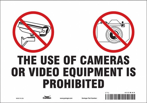 Safety Sign 7 in x 10 in Vinyl