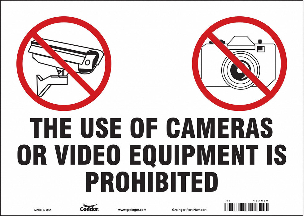 Safety Sign 10 in x 14 in Vinyl