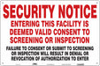 Safety Sign 24 in x 36 in Polyethylene