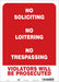 Safety Sign 14 in x 10 in Vinyl