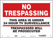 Safety Sign 10 inx14 in Polyethylene