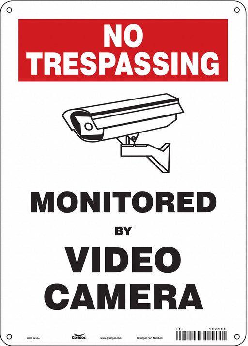Safety Sign 14 inx10 in Aluminum