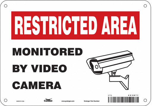 Safety Sign 7 in x 10 in Aluminum