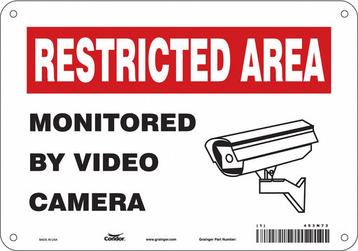Safety Sign 7 in x 10 in Polyethylene
