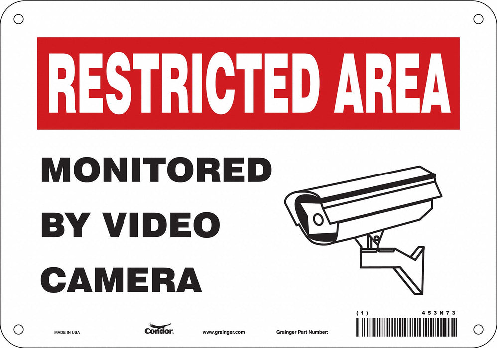 Safety Sign 7 in x 10 in Polyethylene