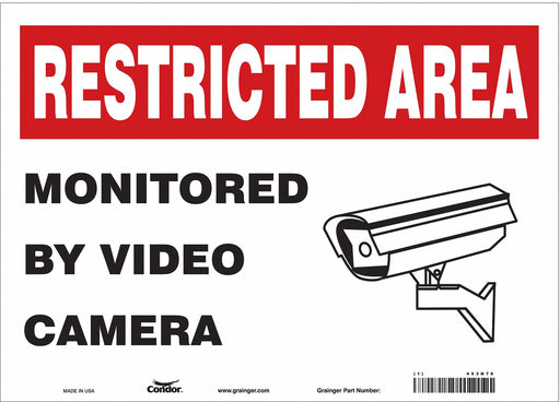 Safety Sign 10 in x 14 in Vinyl