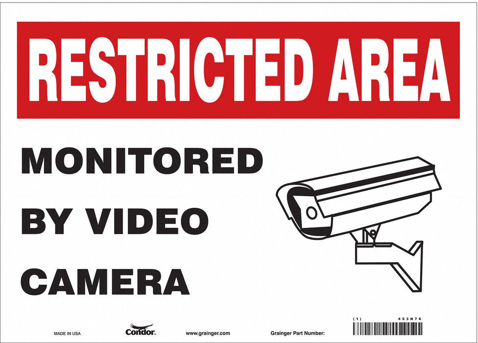 Safety Sign 10 in x 14 in Vinyl